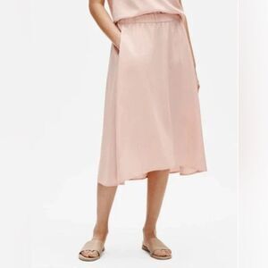 Eileen Fisher Sandwashed Tencel Midi Skirt